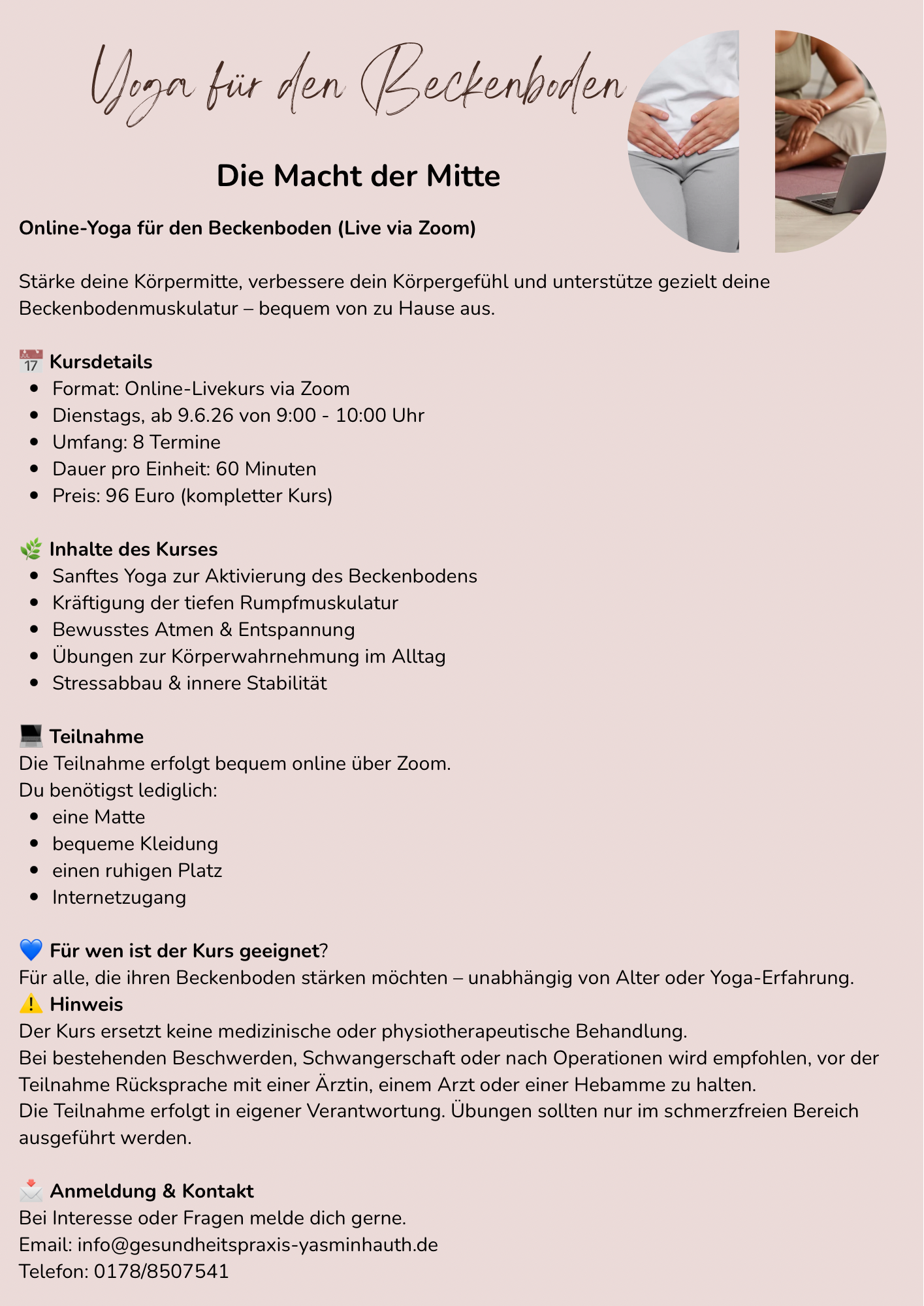 Yoga für den Beckenboden